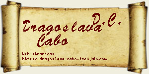 Dragoslava Cabo vizit kartica